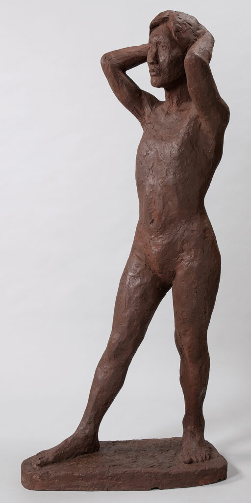 頭をかかえる男