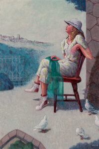 モデルと鳩（旅立ち）