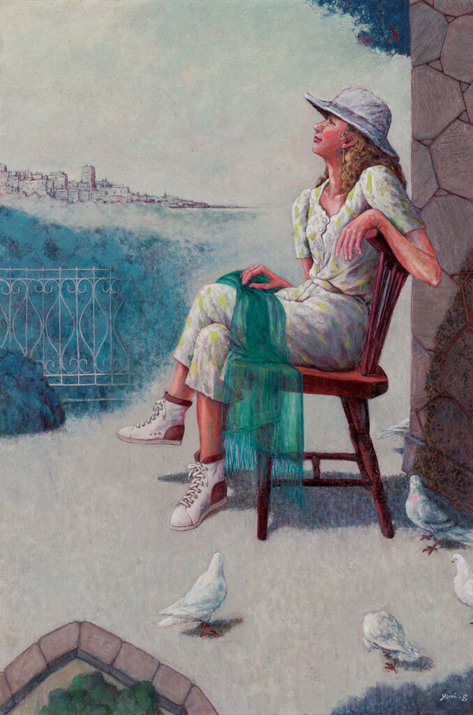 モデルと鳩（旅立ち）